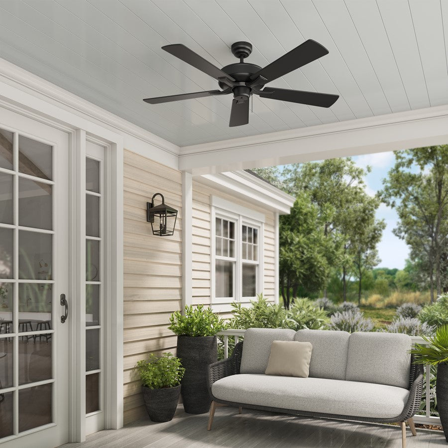 RP Lighting Velbreeze 5Bld 52" Ceiling Fan, Matte Black