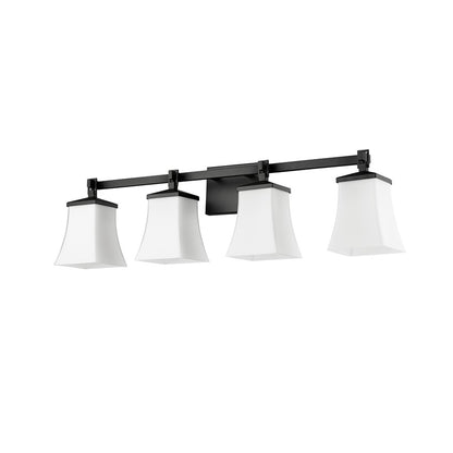 Millennium Lighting Sonorra 4Lt Vanity, Black/Opal White