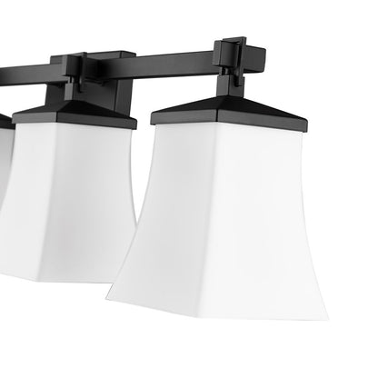 Millennium Lighting Sonorra 4Lt Vanity, Black/Opal White