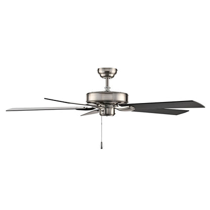 RP Lighting Brisden 5Bld 52" Ceiling Fan, Brushed Nickel