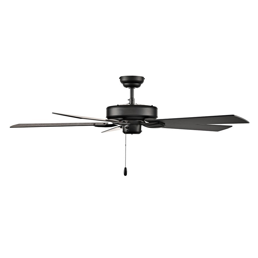 RP Lighting Brisden 5Bld 52" Ceiling Fan, Matte Black