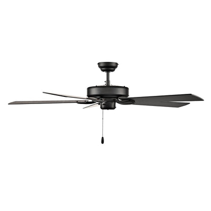 RP Lighting Brisden 5Bld 52" Ceiling Fan, Matte Black