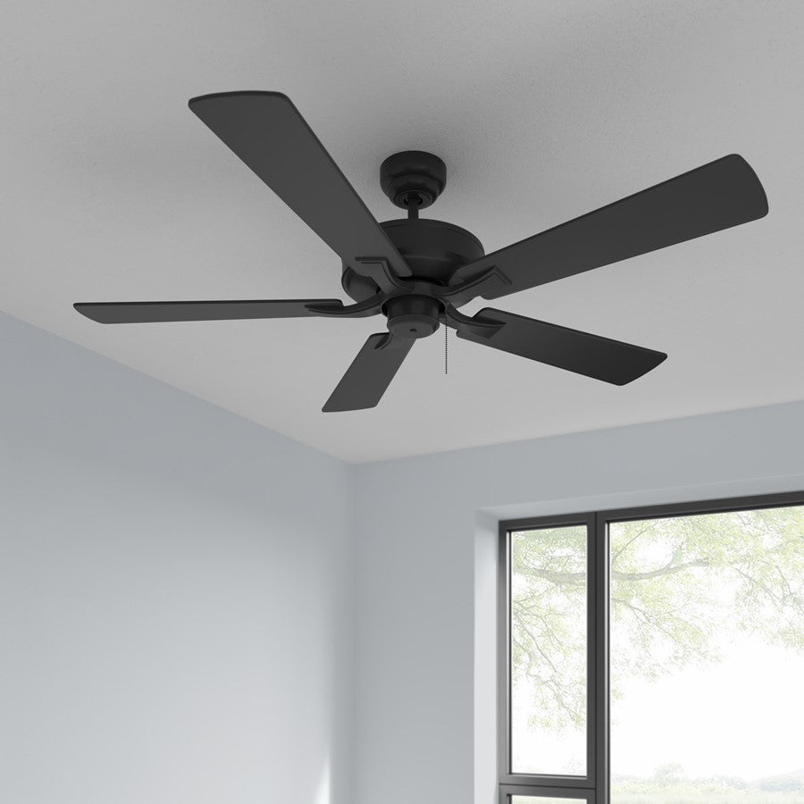 RP Lighting Brisden 5Bld 52" Ceiling Fan, Matte Black