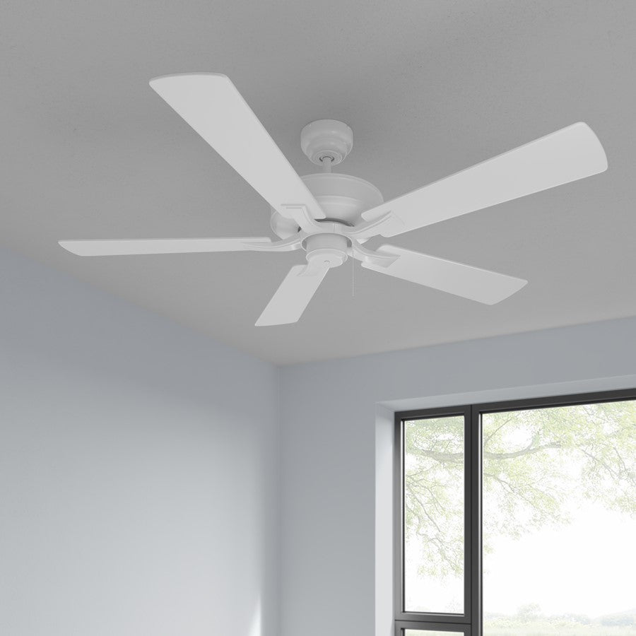 RP Lighting Brisden 5Bld 52" Ceiling Fan, Matte White