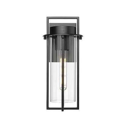 Millennium Lighting Russell 1Lt 6" Outdoor Wall Sconce, Black/Clear - 10501-PBK