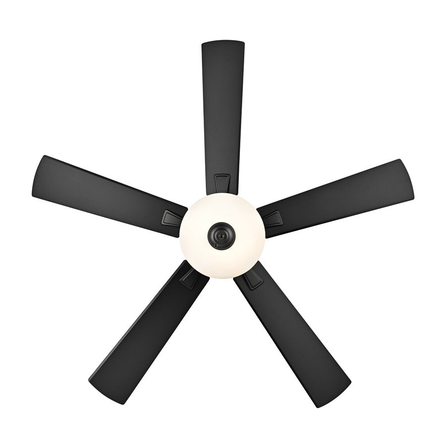 RP Lighting Galeson 5Bld 52" LED Ceiling Fan, Matte Black/Etched