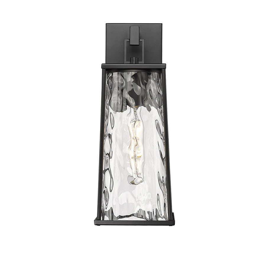Millennium Lighting Dutton 1Lt 6" Outdoor Wall Sconce, Black/Clear - 10601-PBK