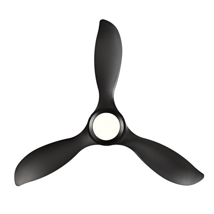 RP Lighting Wynleaf 3Bld 52" LED Ceiling Fan, Blk/Etched