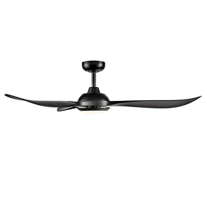 RP Lighting Wynleaf 3Bld 52" LED Ceiling Fan, Blk/Etched