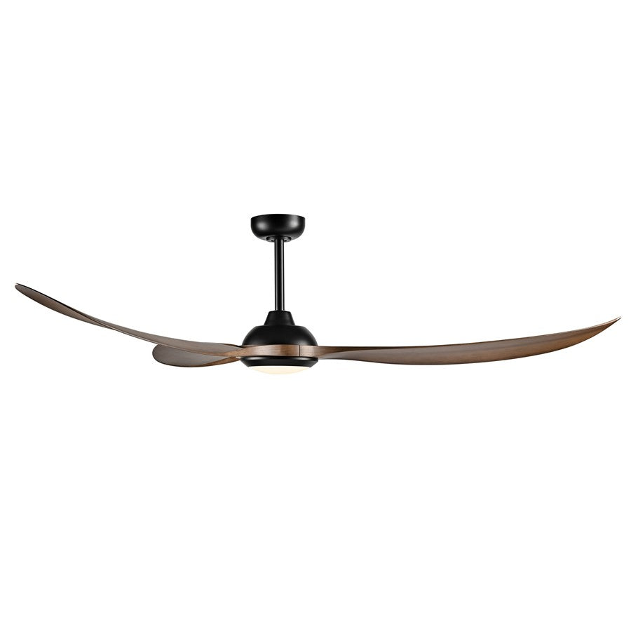 RP Lighting Wynleaf 3Bld 72" LED Ceiling Fan, Koa/Etched