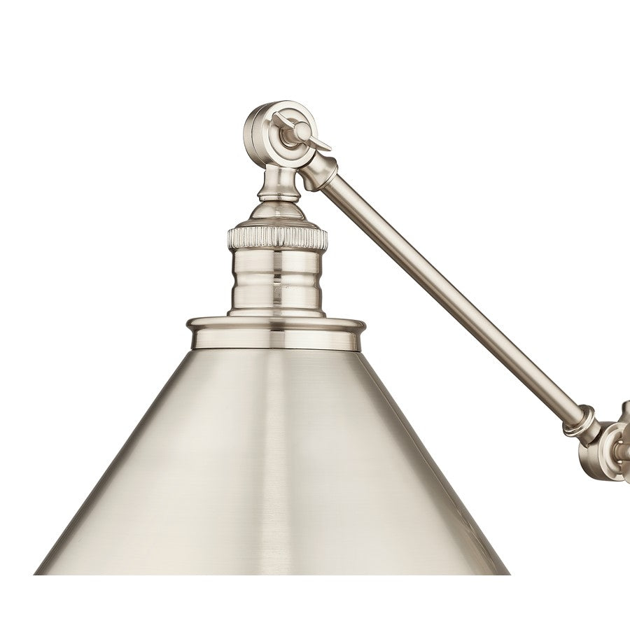 Millennium Lighting Edward 1Lt Swing Arm Sconce, Gold/ Gold