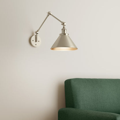 Millennium Lighting Edward 1Lt Swing Arm Sconce, Gold/ Gold