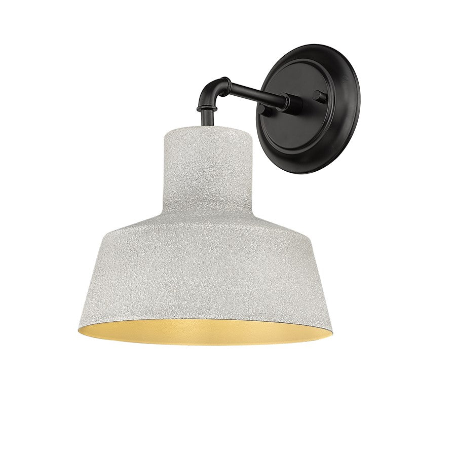 Millennium Lloyd 1Lt 12" Outdoor Wall Sconce, Textured Cement