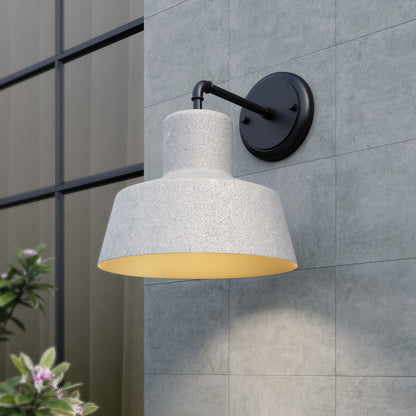 Millennium Lloyd 1Lt 12" Outdoor Wall Sconce, Textured Cement