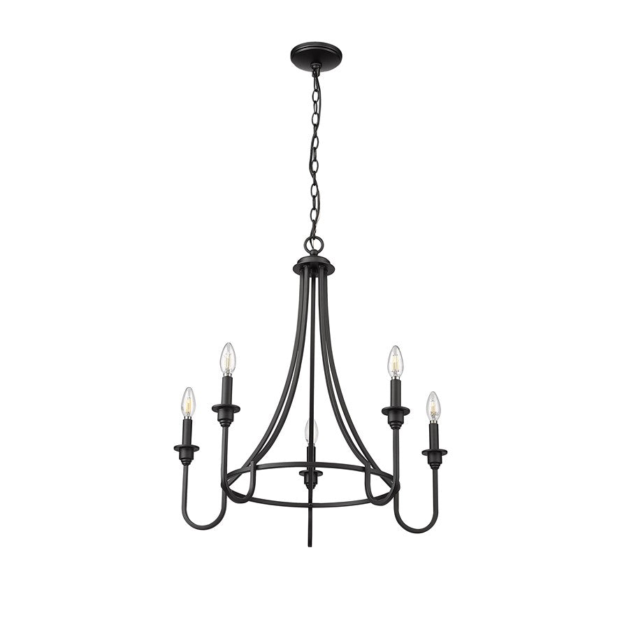Millennium Lighting Artemis 5Lt 26" Chandelier, Black
