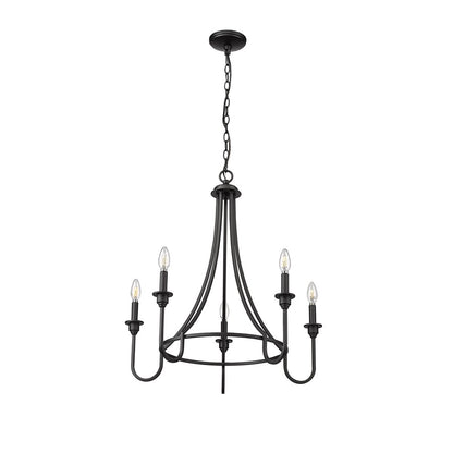 Millennium Lighting Artemis 5Lt 26" Chandelier, Black