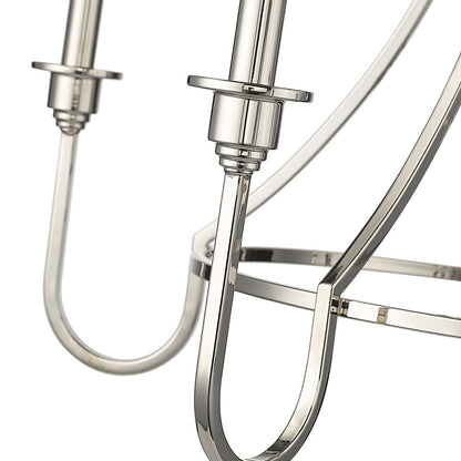 Millennium Lighting Artemis 5 Light 26" Chandelier, Polished Nickel
