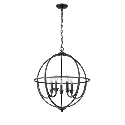 Millennium Lighting Artemis 5Lt 24" Chandelier, Black
