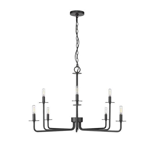 Millennium Lighting Marceline 8Lt Chandelier, Black - 12508-MB