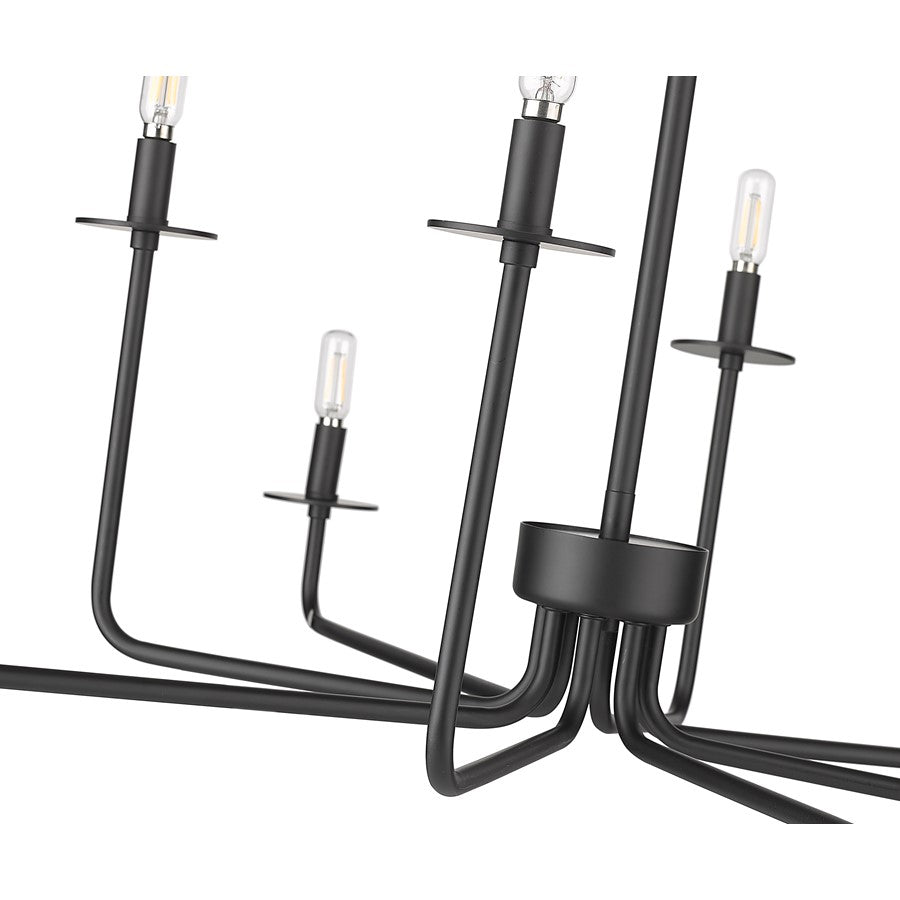 Millennium Lighting Marceline 8Lt Chandelier, Black