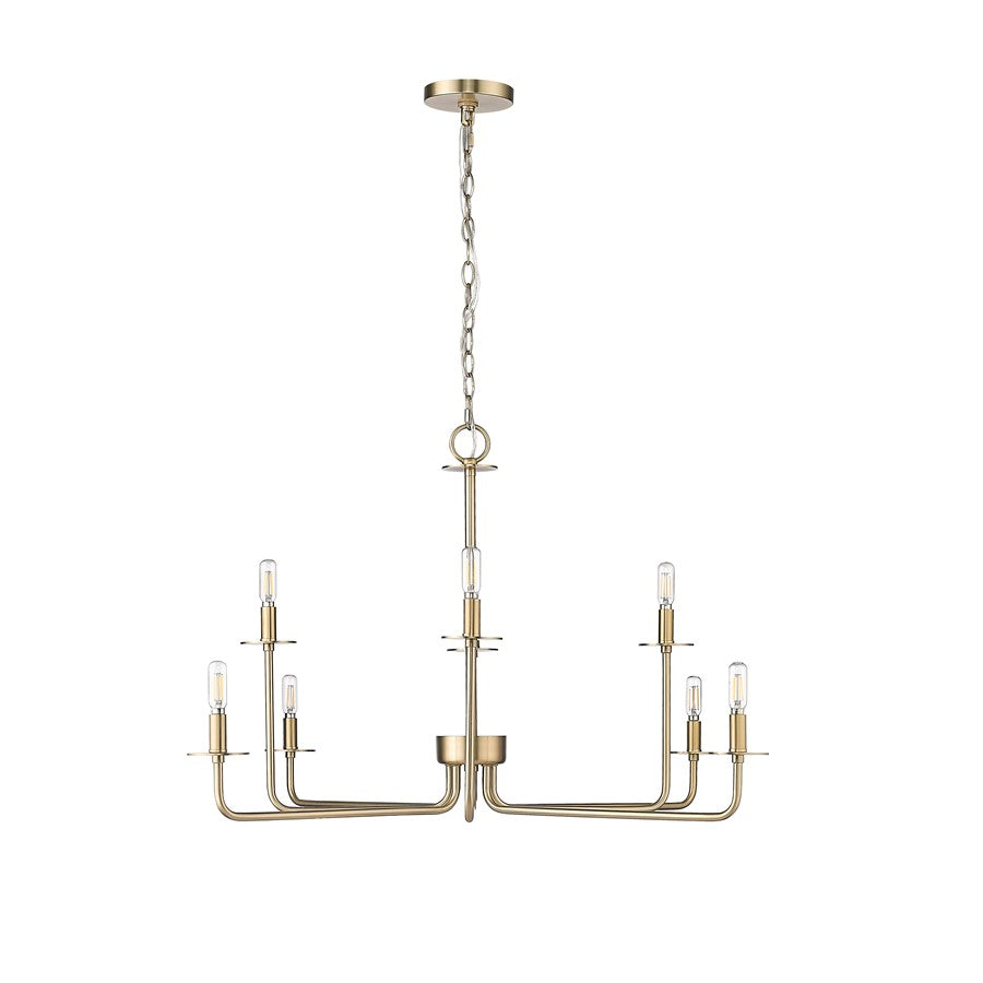 Millennium Lighting Marceline 8Lt Chandelier, Modern Gold - 12508-MG