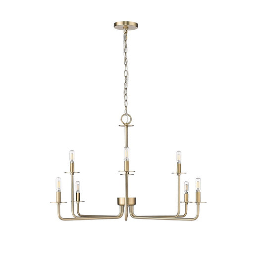 Millennium Lighting Marceline 8Lt Chandelier, Modern Gold - 12508-MG