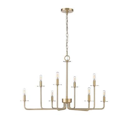 Millennium Lighting Marceline 8Lt Chandelier, Modern Gold
