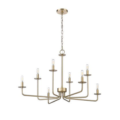 Millennium Lighting Marceline 8Lt Chandelier, Modern Gold