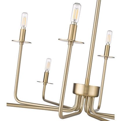 Millennium Lighting Marceline 8Lt Chandelier, Modern Gold