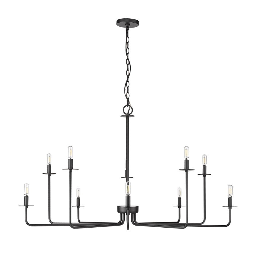 Millennium Lighting Marceline 1Lt Chandelier, Black - 12510-MB