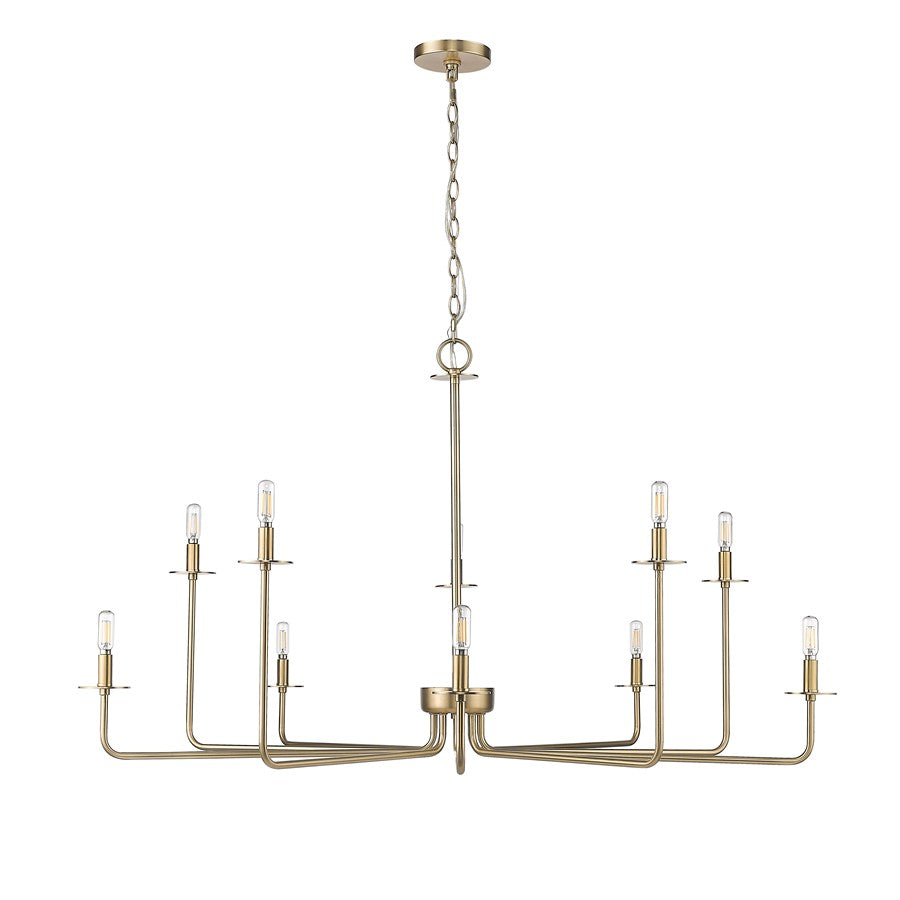 Millennium Lighting Marceline 1Lt Chandelier, Modern Gold - 12510-MG