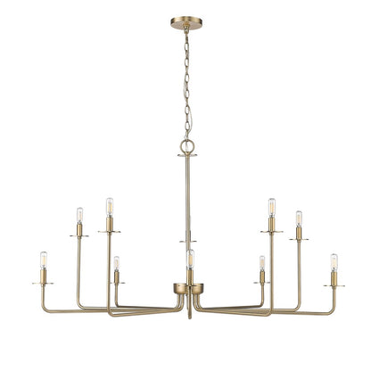 Millennium Lighting Marceline 1Lt Chandelier, Modern Gold - 12510-MG