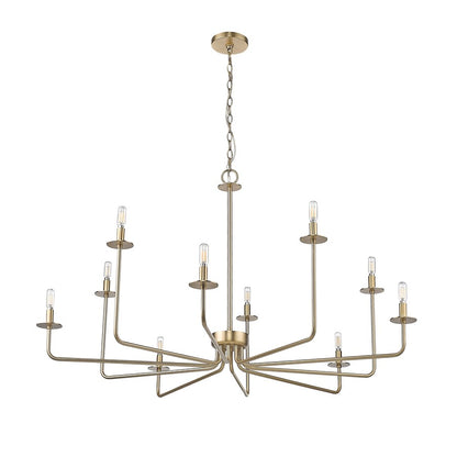 Millennium Lighting Marceline 1Lt Chandelier, Modern Gold