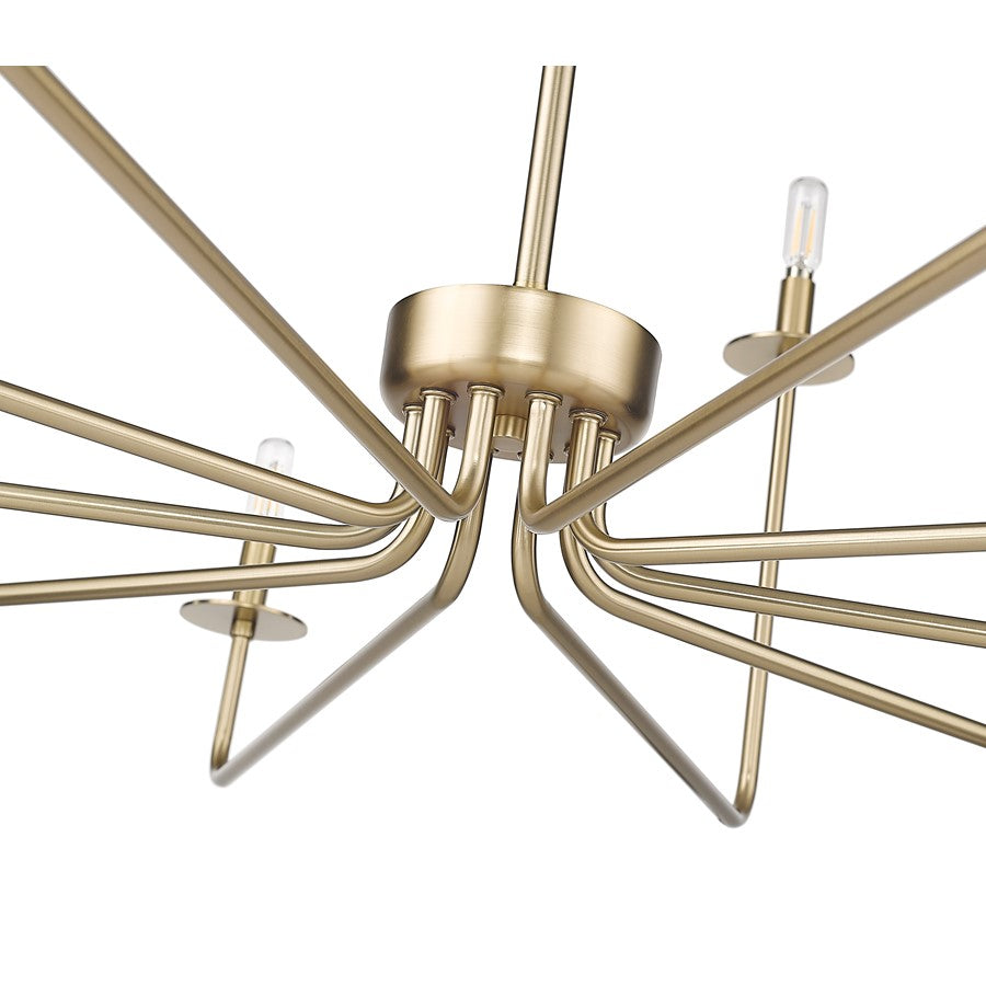 Millennium Lighting Marceline 1Lt Chandelier, Modern Gold