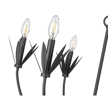 Millennium Lighting Primrose 6Lt Chandelier, Black