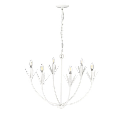 Millennium Lighting Primrose 6Lt Chandelier, Textured White