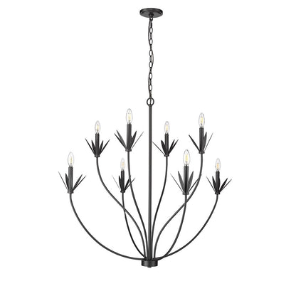 Millennium Lighting Primrose 8Lt Chandelier, Black
