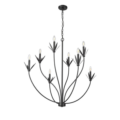 Millennium Lighting Primrose 8Lt Chandelier, Black