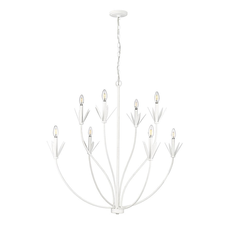Millennium Lighting Primrose 8Lt Chandelier, Textured White