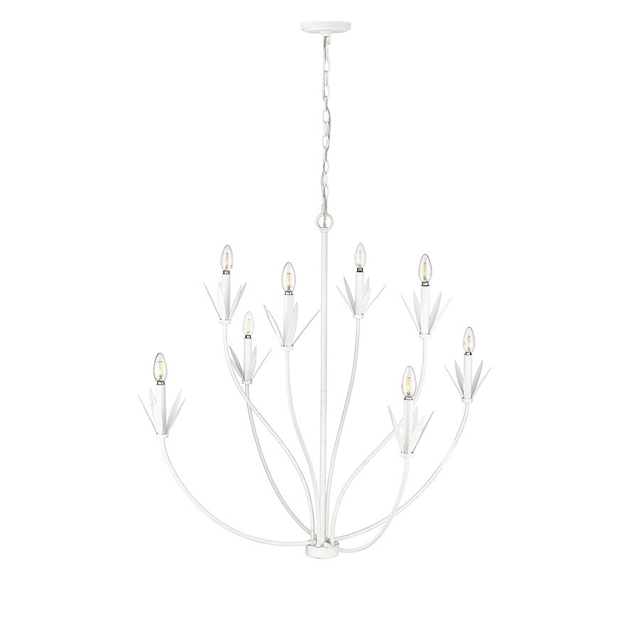 Millennium Lighting Primrose 8Lt Chandelier, Textured White