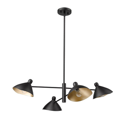 Millennium Lighting Warhol 4Lt Chandelier, Black