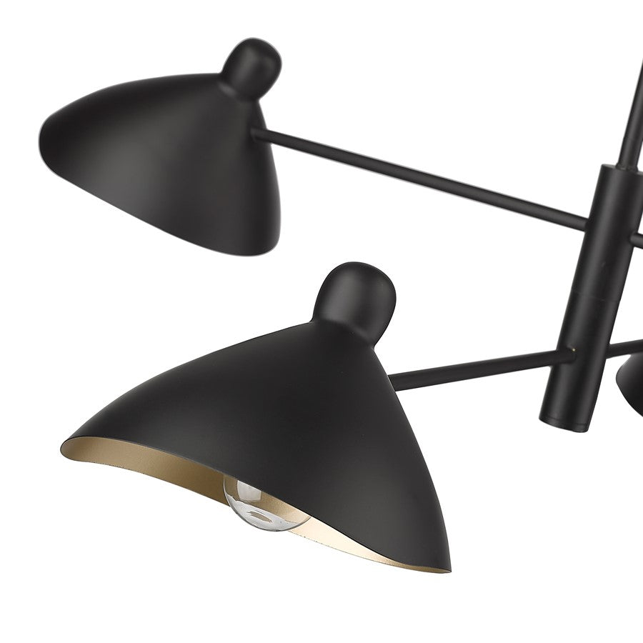 Millennium Lighting Warhol 4Lt Chandelier, Black