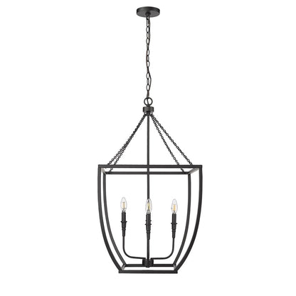Millennium Lighting Kelsey 4Lt 37" Pendant, Black - 13804-MB