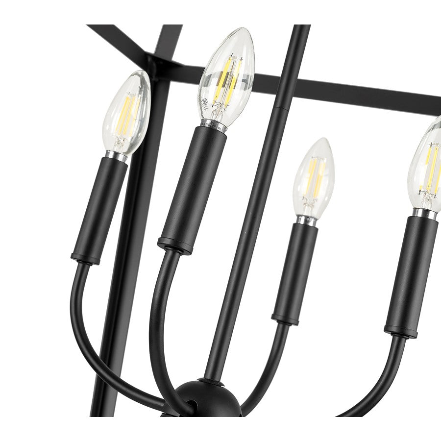 Millennium Lighting Kelsey 4Lt 32" Pendant, Black