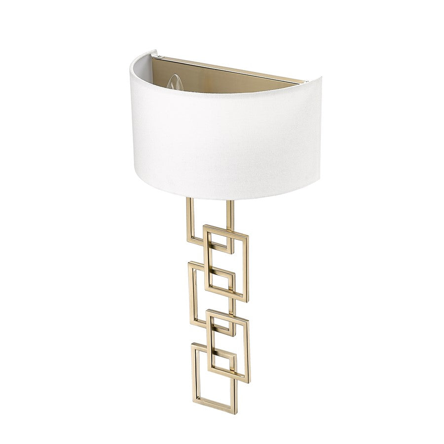 Millennium Lighting Rylee 2 Light Bathroom Wall Sconce, Modern Gold