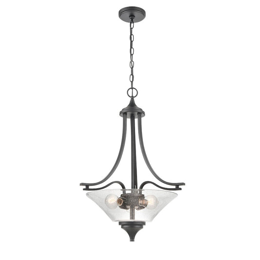 3 Light Pendant, Clear