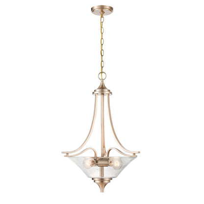 3 Light Pendant, Clear