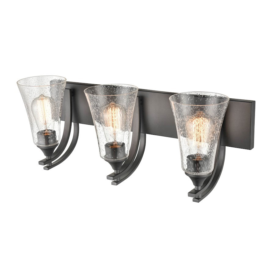 3 Light Bathroom Vanity Light, Clear