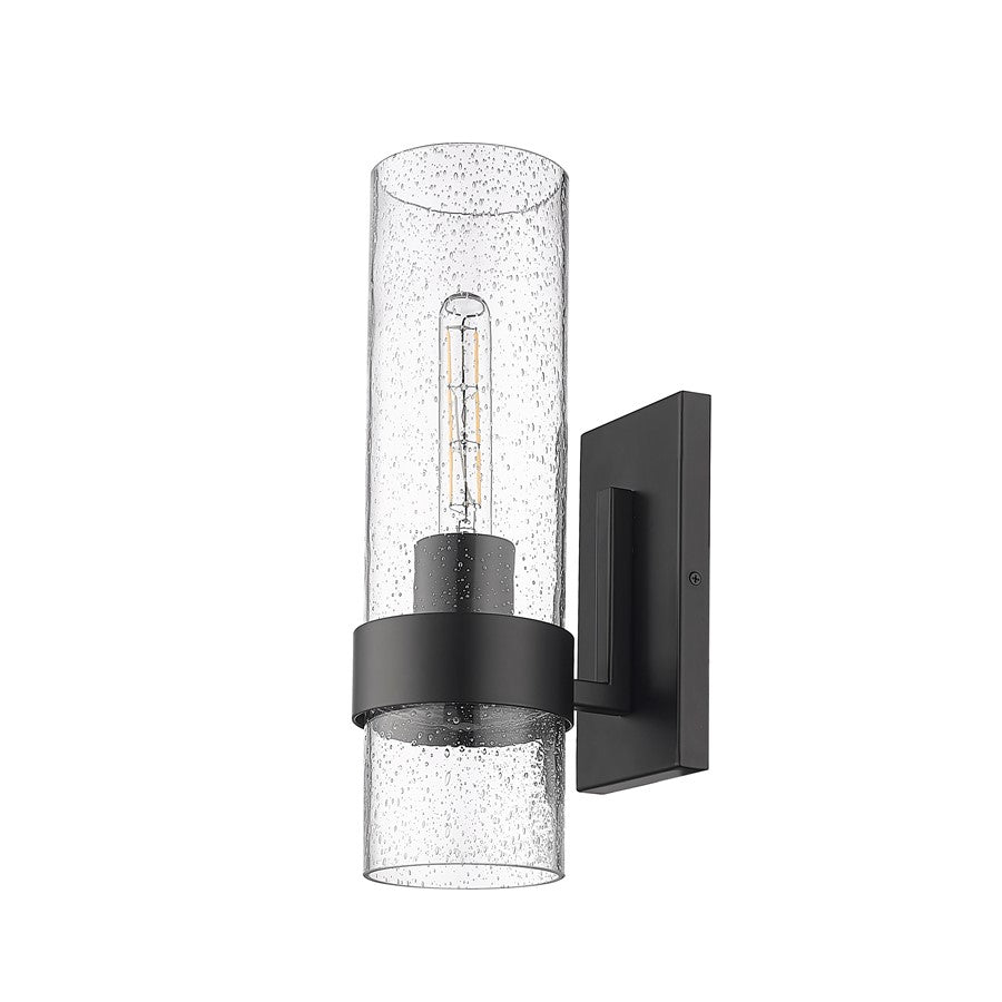 Millennium Lighting 1Lt Wall Sconce, Black/Clear