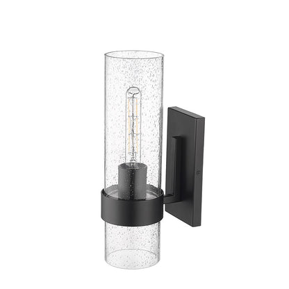 Millennium Lighting 1Lt Wall Sconce, Black/Clear